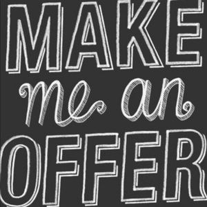 Like an item? Make me an offer 😀